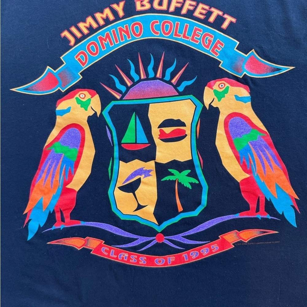 VINTAGE 1995 Jimmy Buffett Summer Session Tour T-Shirt XL Unisex City List - Picture 4 of 9